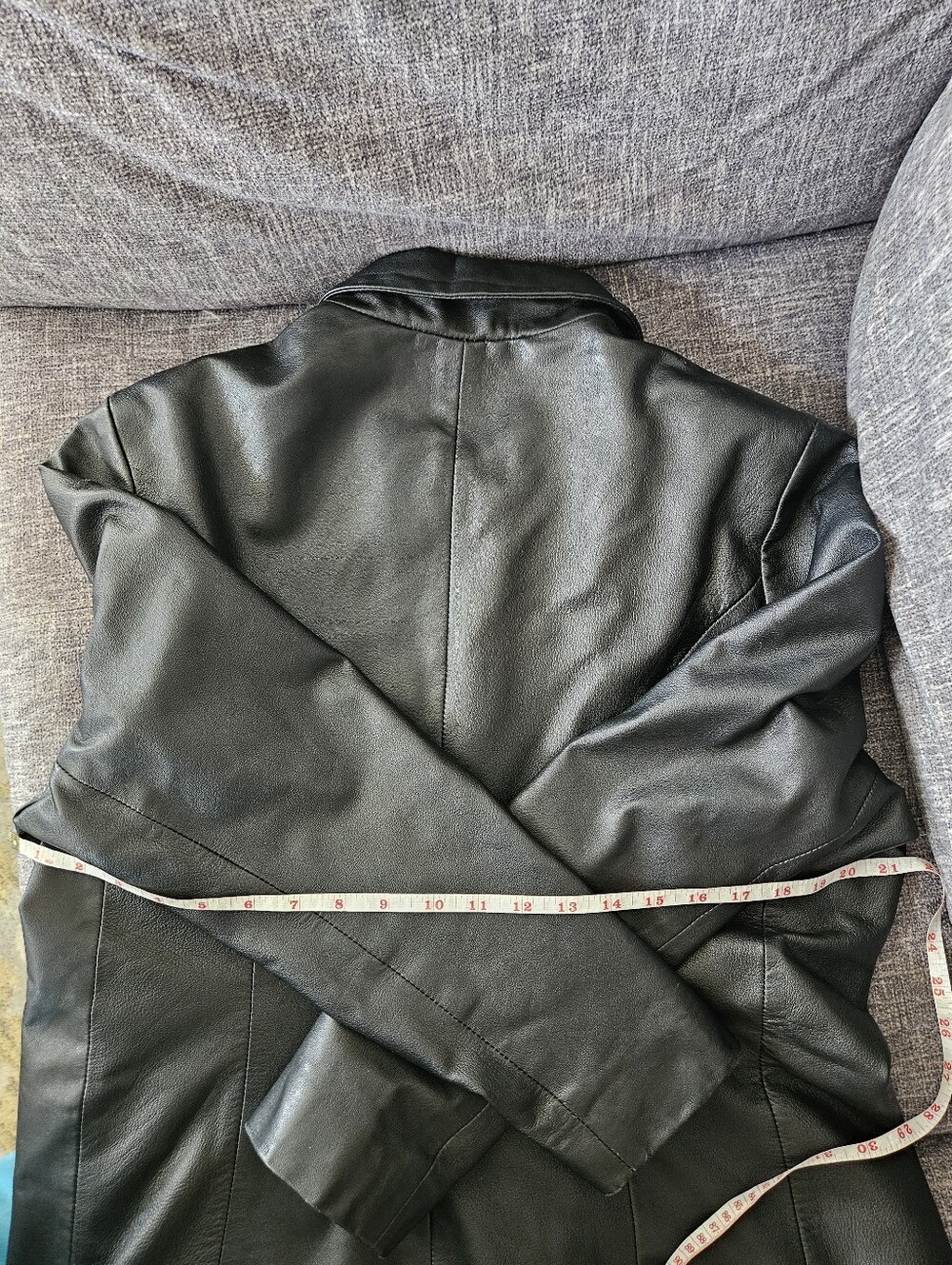 Vintage Beardmore Black Leather button-up Jacket. 21ptp - Picture 13 of 14